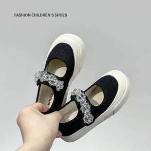 Girls Canvas Shoes 2025 Spring & Fall New Casual Girls Soft-Soled White Shoes Low-Top Breathable Summer Shoes for Kidsren