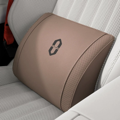 Waist support Car Seat Car Backrest - small-k-velvet-chestnut-brown-wenjie-waist-support-1-piece