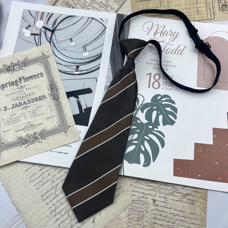 02 검은 색과 다크 브라운 줄무늬