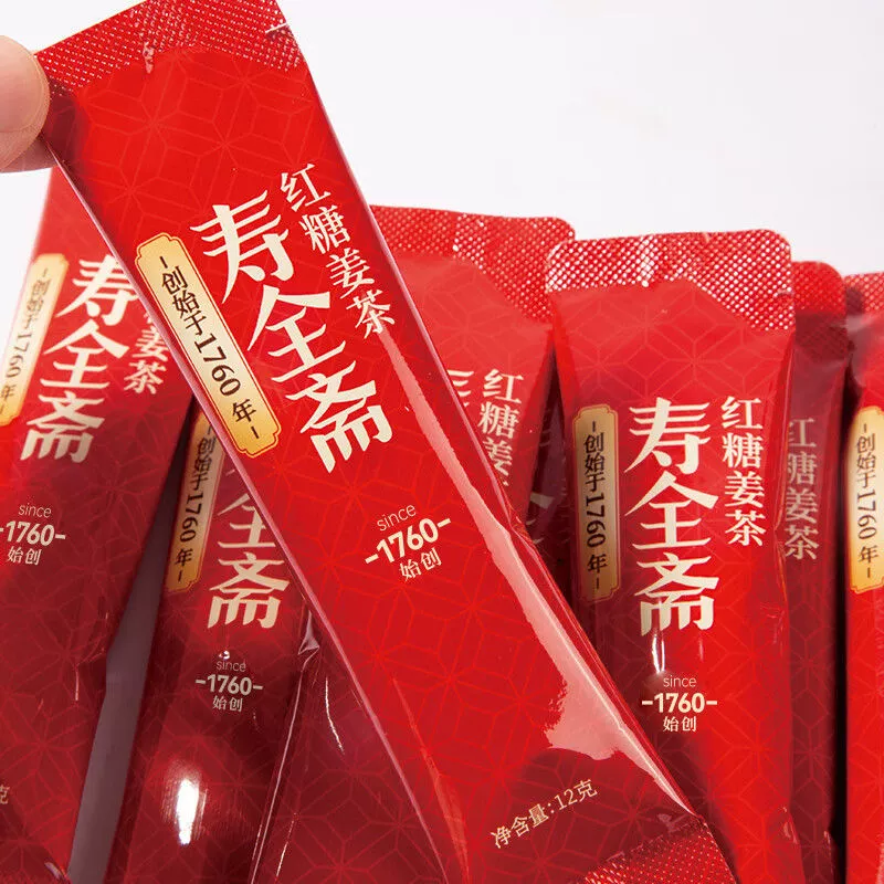 Shoukuanzhai коричневый сахар имбирный чай 12 г/полоска навалом тетя Гонг Хан может пить имбирный сок с коричневым сахаром воды в упаковке