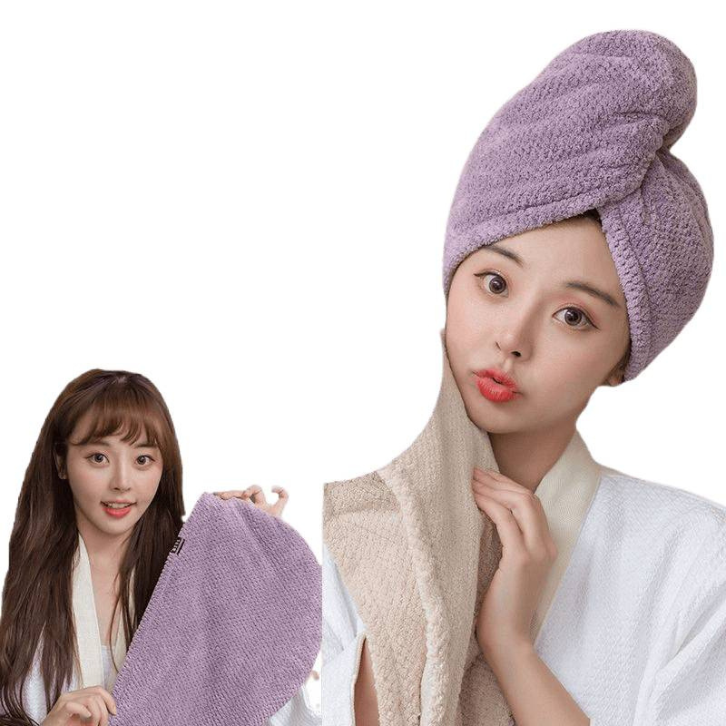 干发帽女加厚超强吸水速干包头毛巾擦洗头干发巾新款双层浴帽|undefined