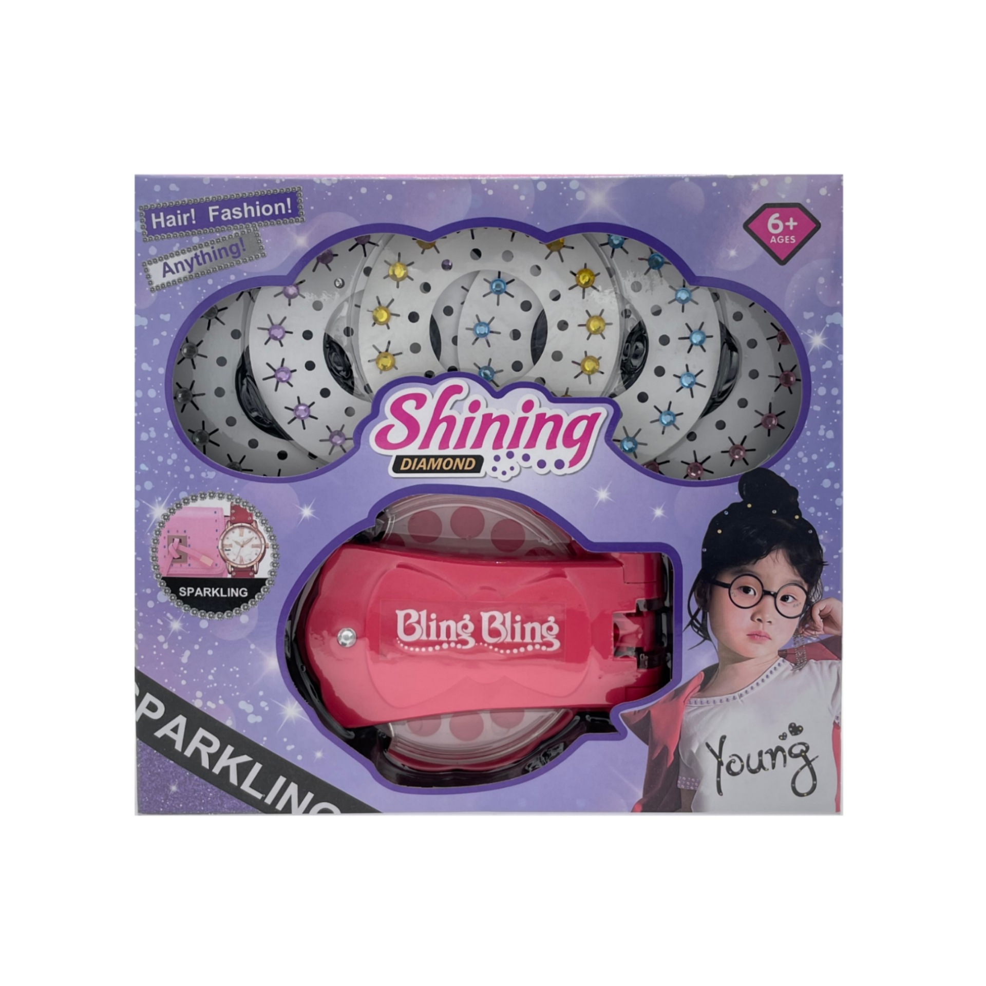 Diamantes mago blingbling chica maquillaje rhinestone juguete Tiktok mismo estilo niños rhinestone taladro flash