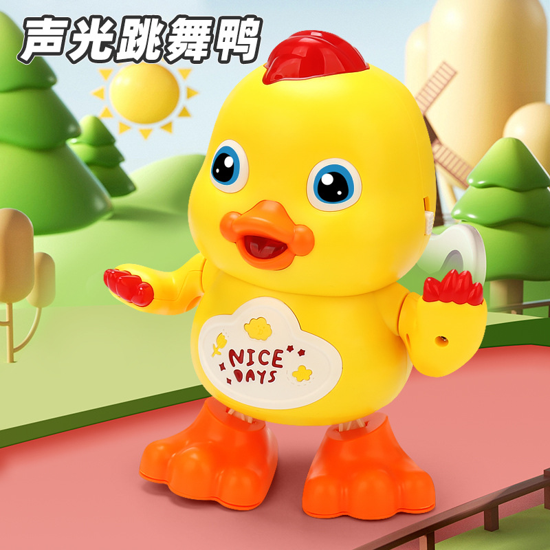 Y el mismo tipo de bailado eléctrico, patito, música, luces, bailado, patito, juguetes para niños
