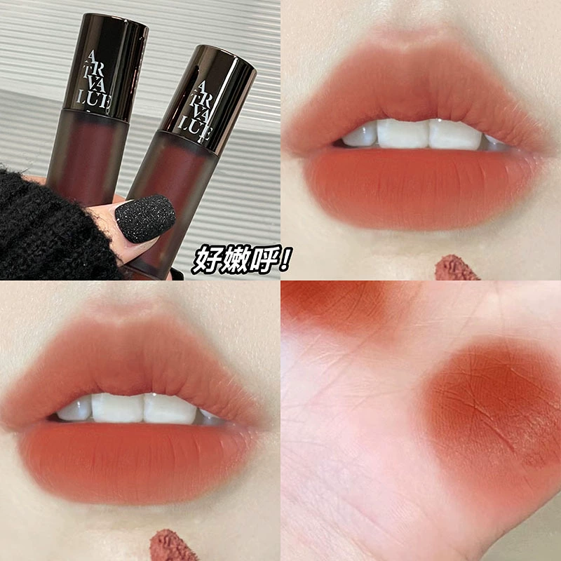 Matte lipstick, lip gloss, punk style, translucent shading