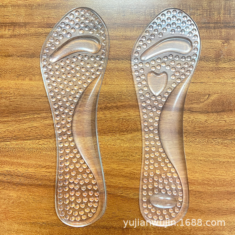 Women's High-Heeled Shoes Three-Point Pad Flat Foot Pad Transparent Arch Support Pad Gel Gel Arch Correction Pad