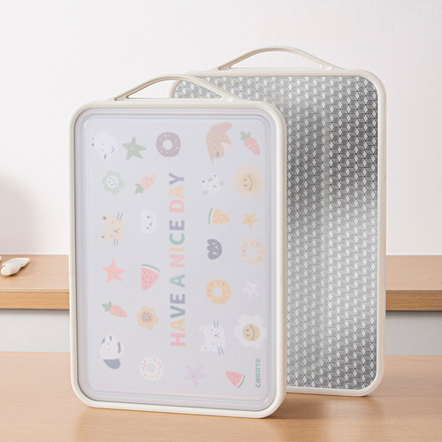 304 stainless steel cutting board plastic cutting board cutting board fruit cutting board chopping board household thickened double panel