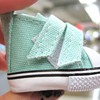 Cotton doll with velcro, cloth fashionable footwear, sneakers, 5cm