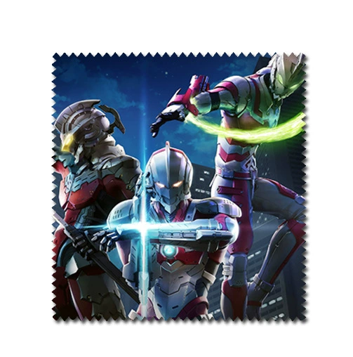 Dynamic Superman Ultraman anime peripheral multi-image fiber glasses cleaning cloth for removing stains and fingerprints