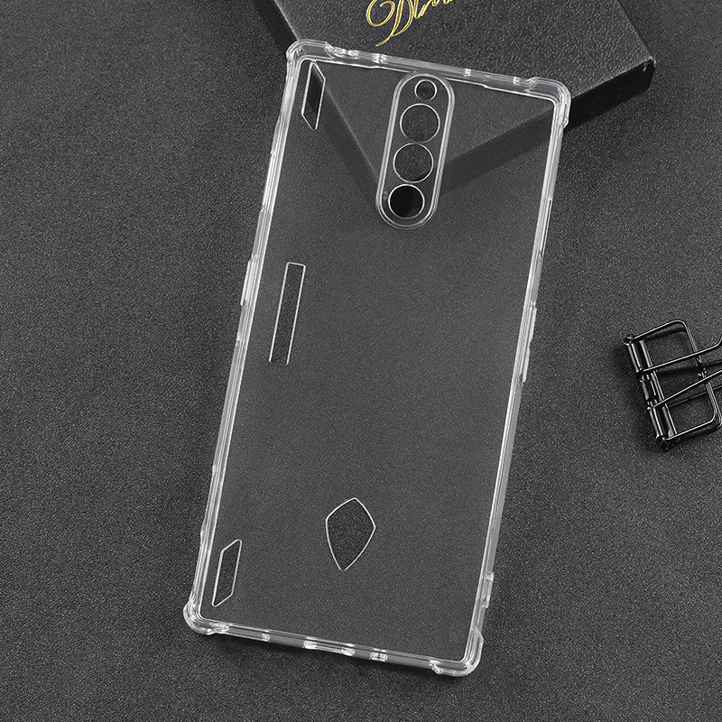 跨境适用于红魔8PRO透明防摔手机壳红魔7spro气囊保护套1.5mm加厚