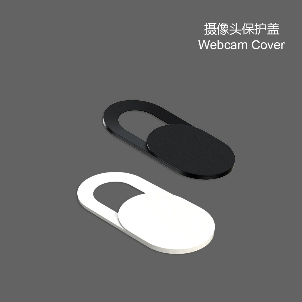 Прозрачная веб-камера Privacy cover T1, пластиковая скользящая наклейка, белая или чёрная, универсальная посадка