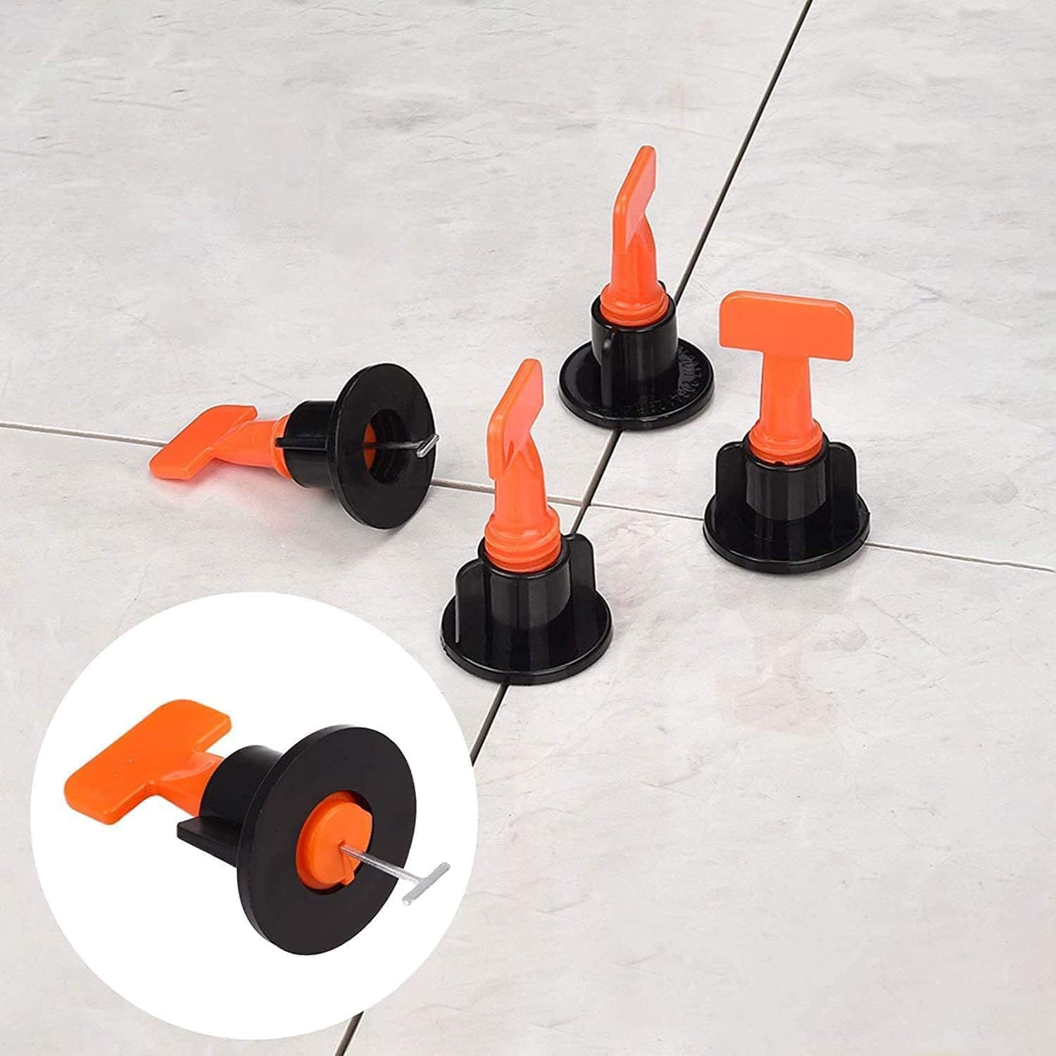 Venta al por mayor transfronteriza de 151pcs nivelador de baldosas de cerámica en forma de T nivelador de ajuste de altura herramienta de posicionamiento de baldosas de metro