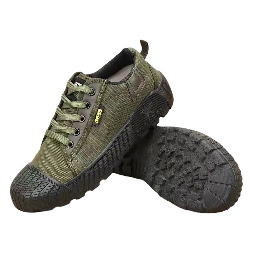 Protección Laboral Alta y Baja liberación al aire libre zapatos de lona resistente al desgaste Nuevo papá antideslizante superior transpirable verano sitio de construcción