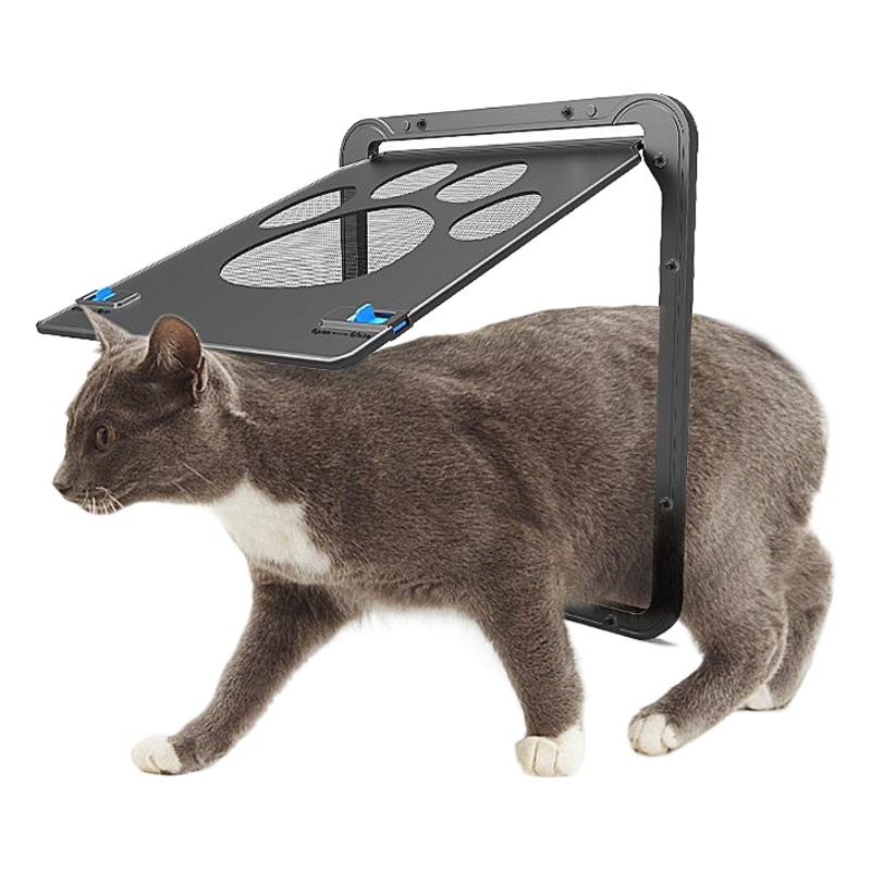 Suministros para mascotas nuevo perro pata sello puerta anti-mordedura pequeño perro gato pantalla ventana puerta gato y perro puerta fábrica venta directa al por mayor