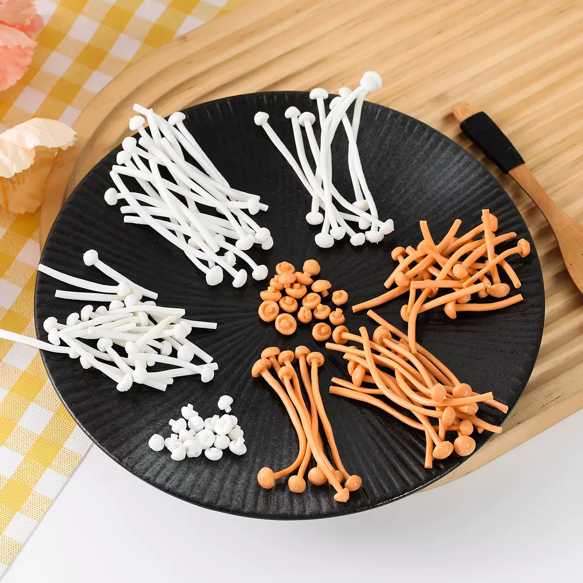 mini微缩蘑菇草菇金针菇过家家玩具仿真火锅食材模型摆件