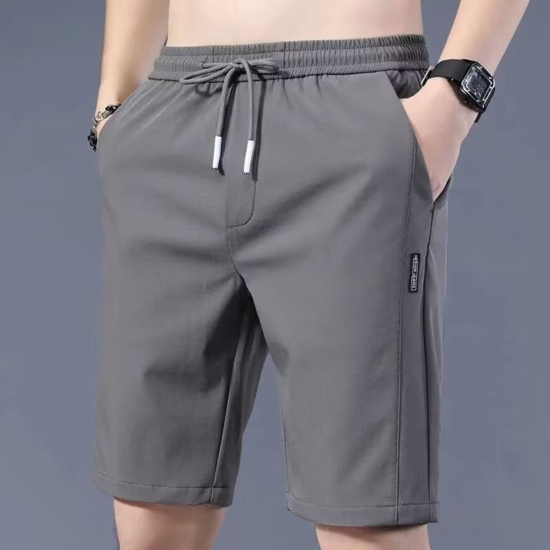 Clearance for Leaking Summer Thin Breathable Men's Loose Ice Silk Durable plus size Pants Casual Sports Shorts