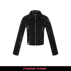 Fudge Pink 25秋季New美式辣妹高品质修身短款夹克外套