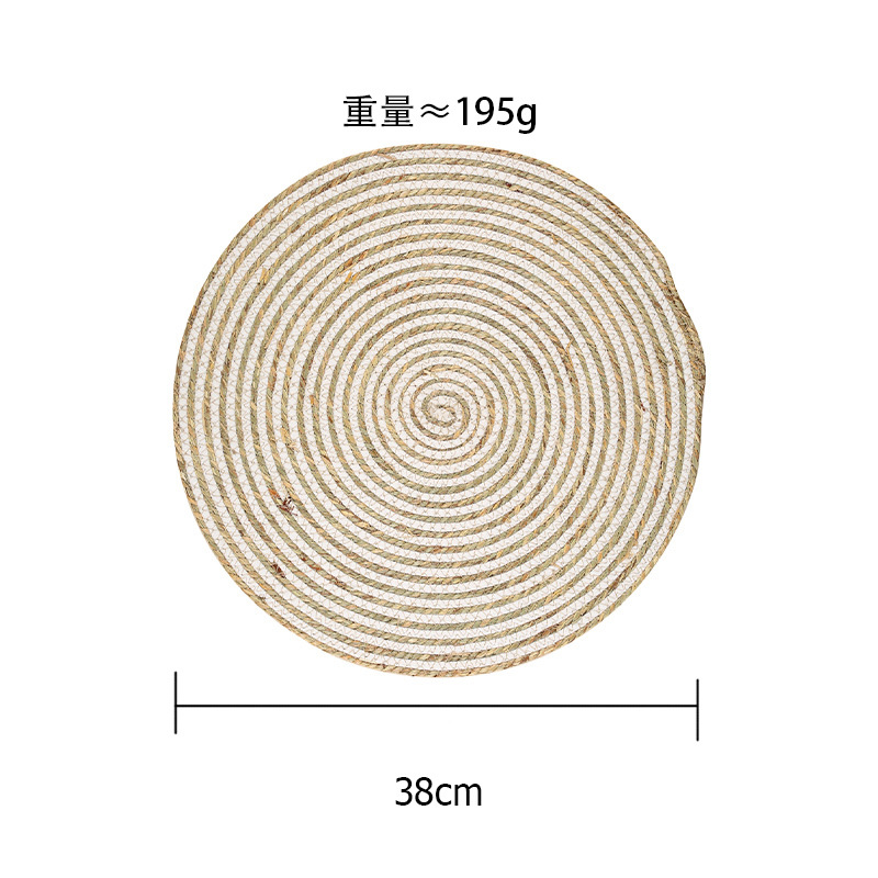Comercio electrónico transfronterizo exclusivo para colchones aislantes de color natural japonés almohadillas de yute ecológicas almohadillas de maíz almohadillas de tazón de cuero almohadillas de agua