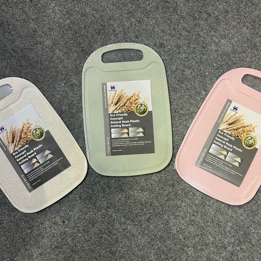Trigo de Yiwu redondo colgable tablero de corte de verduras tablero de corte de frutas tablero de verduras de doble cara cocina doméstica image 14