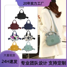 工厂定制外贸帆布包女小包包2025新款迷你手提包时尚牛津布斜跨包