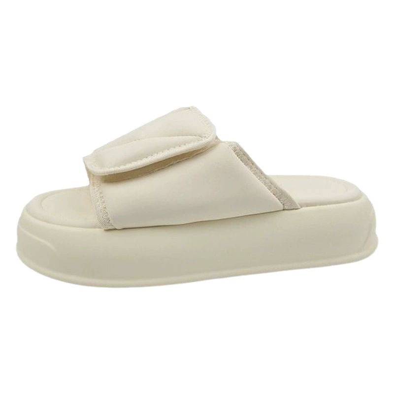 Толстая подошва носит тапочки женская летняя липучка высокого уровня тонать фекалии