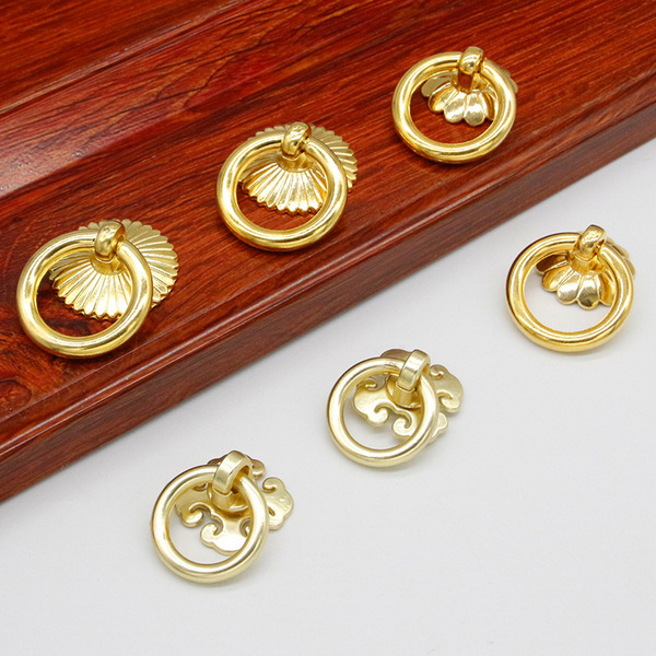 Antique golden retro ring