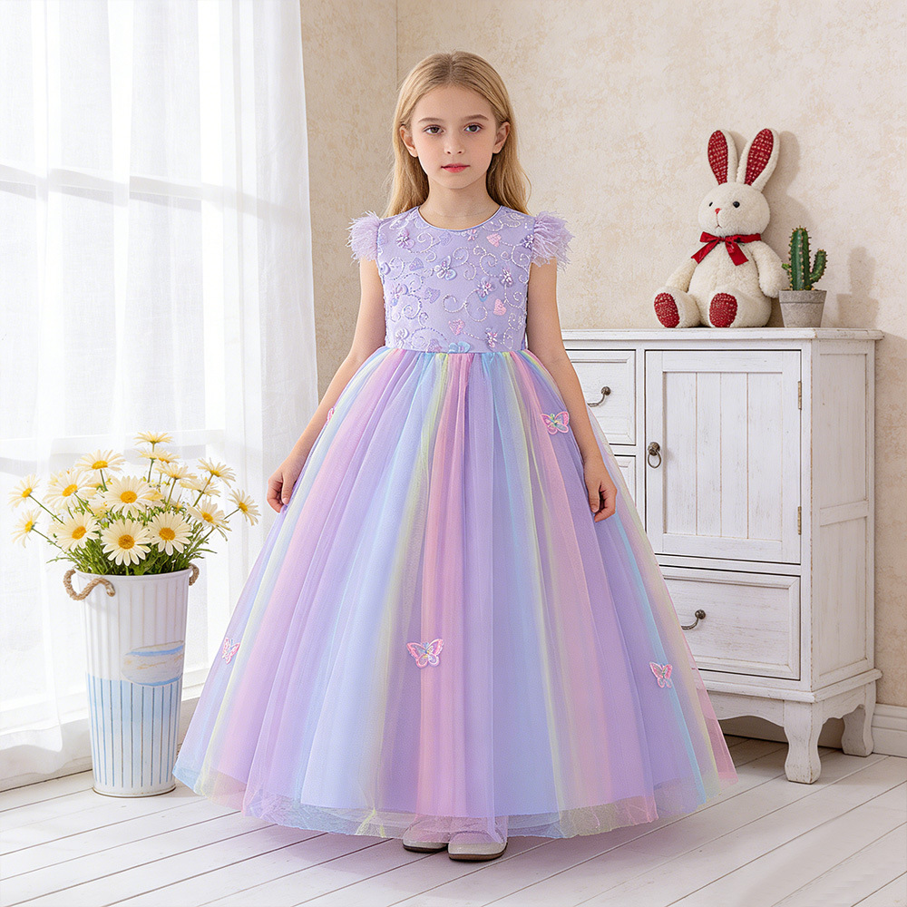 Unicornio transfronterizo vestido de arco vestido de princesa vestido