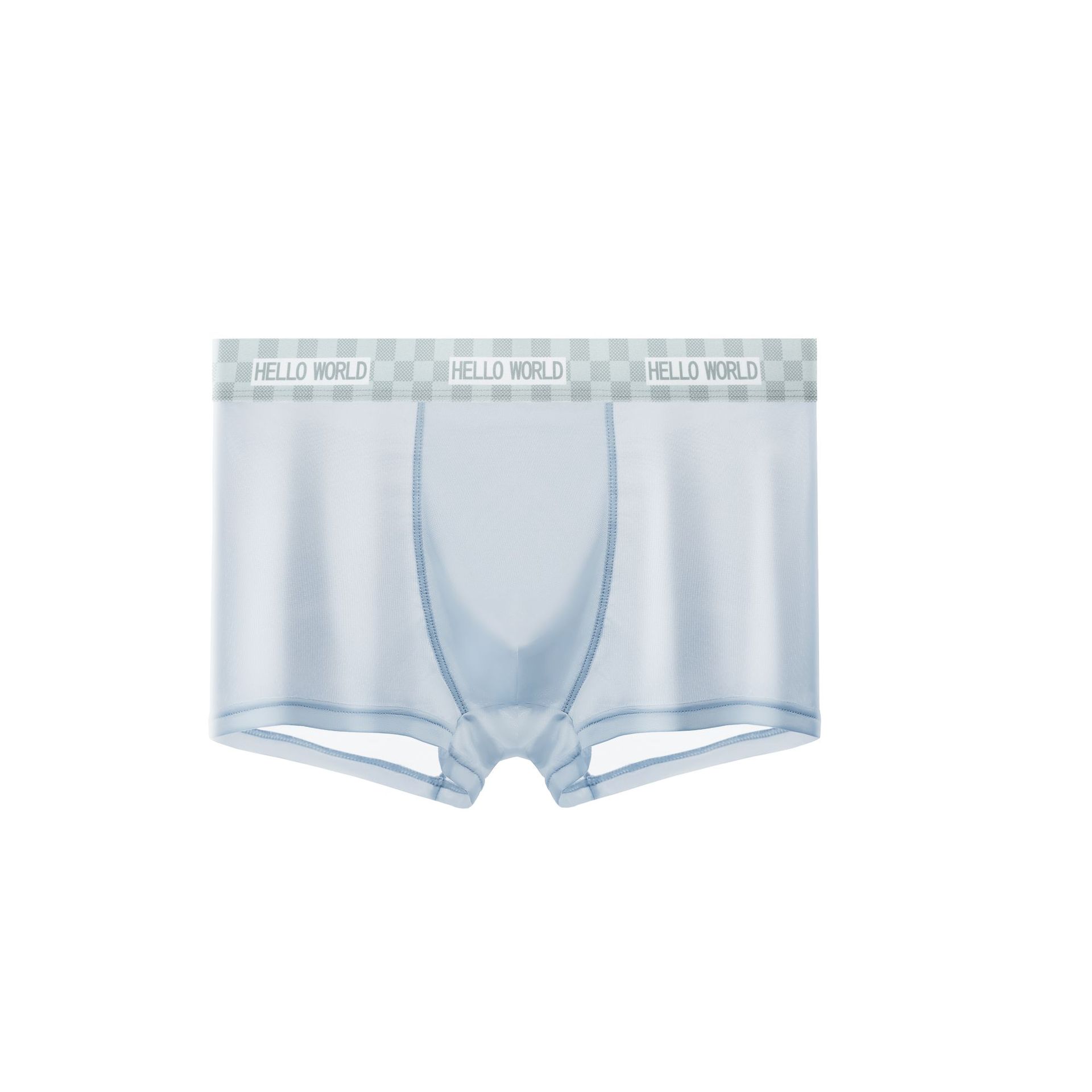 Ropa interior de los hombres del verano Delgado antibacteriano transpirable niños hielo seda Boxer shorts sin costuras juventud más tamaño ropa interior hombres