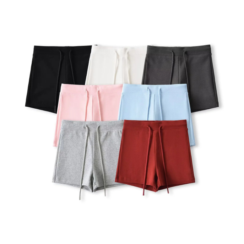 25 Summer New Women's Spice Girls Solid Color Drawstring Loose Waist Riding Slim-fit Shorts Fitness High Waist Sports Yoga Hot Pants 25 Summer New Women's Spice Girls Solid Color Drawstring Loose Waist Riding Slim-fit Shorts Fitness High Waist Sports Yoga Hot Pants