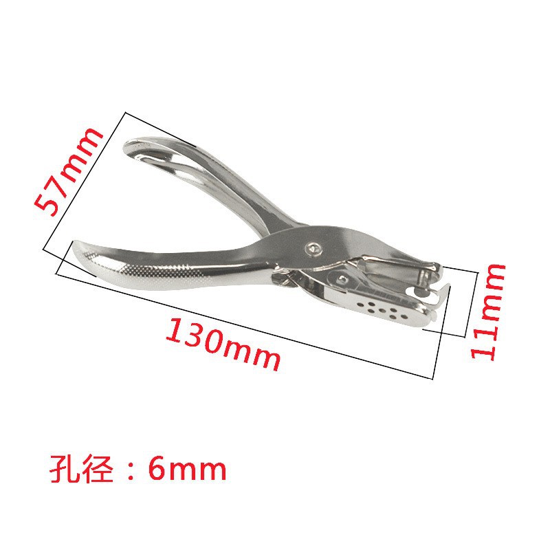 Directo de fábrica de metal de perforación alicates agujero redondo 6mm de apertura niquelado puncher solo agujero puncher