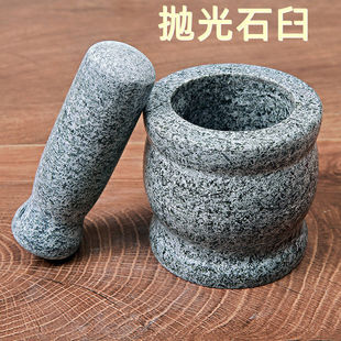 Garlic Mash Stone Garlic Mortar Garlic Mash Household Grinding Pot Stone Mortar Garlic Mortar Manual Zhao Zhiqian