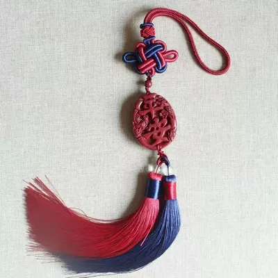 High-Content Cinnabar Five Emperors: Car hanging - safe-healthy-healthy-happy-happy-car-hanging