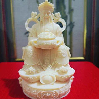 厂家直供象牙果财神爷摆件居家桌面供奉神像佛像办公室财神装饰