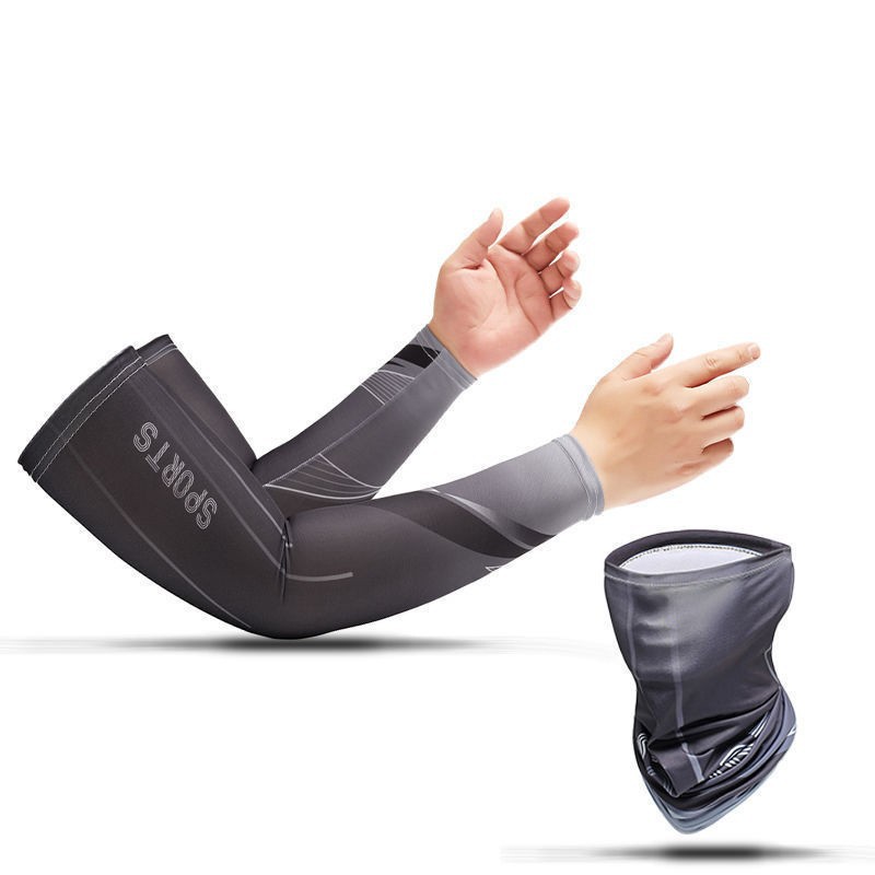 Manga de hielo de protección solar manga hombres y mujeres manga de mano de seda de hielo protección del brazo protección solar verano guantes delgados