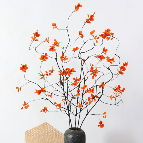 Simulated small spring leaves, large branches, autumn leaves, fake branches, simulated plant leaves, new Chinese style line entwining floral landscaping