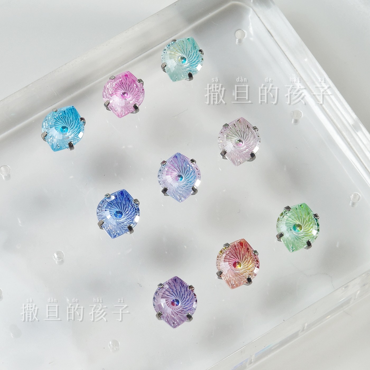 Labret stud lip piercing jewelry styling detail