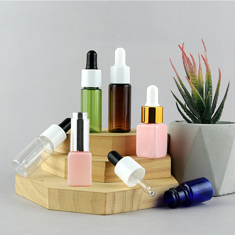 5毫升-50mlPET塑料精油瓶空瓶 竖纹盖光面滴管盖电镀盖按压盖滴管