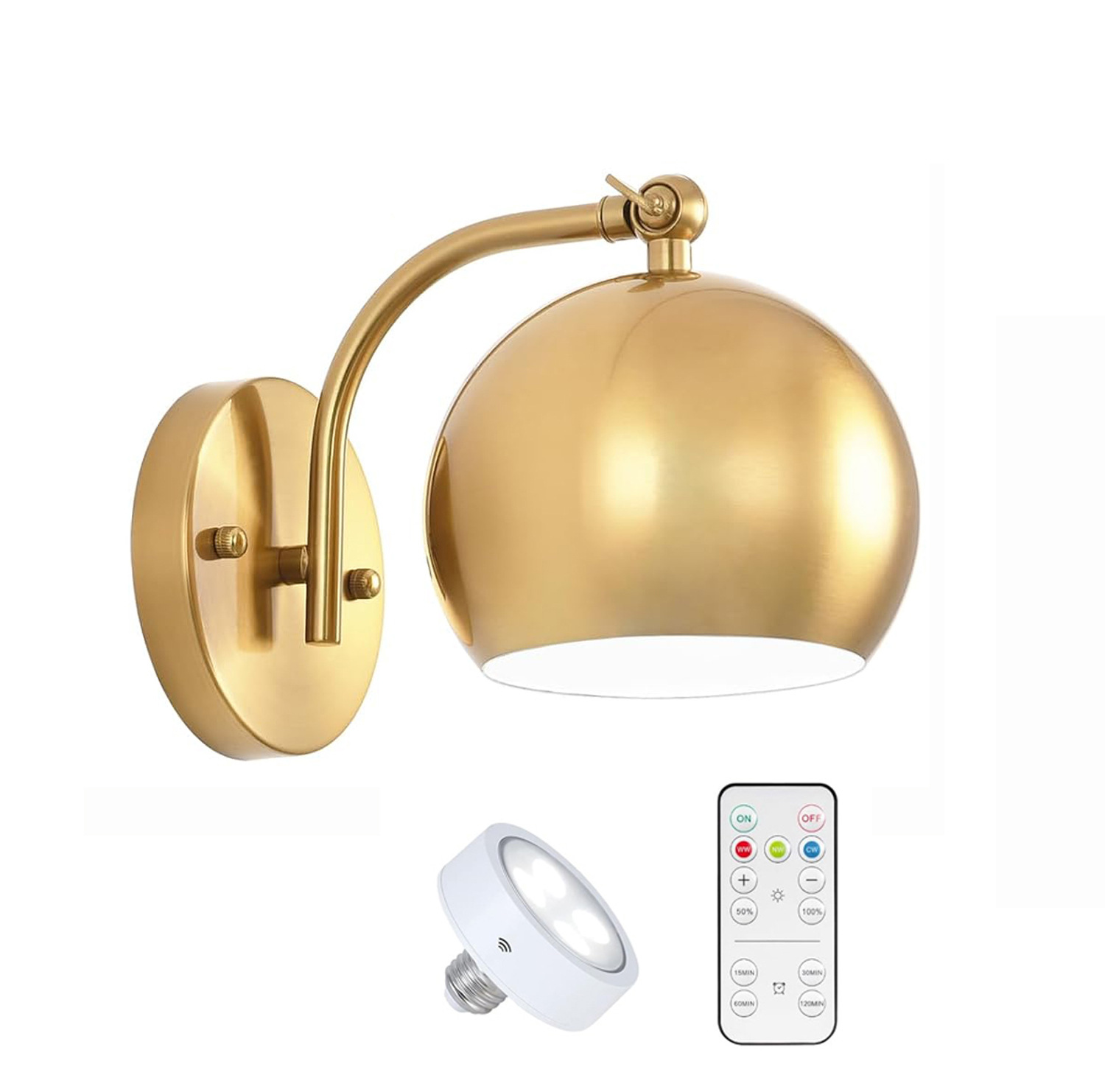 골드 + 3색 배터리 광원 + 리모콘