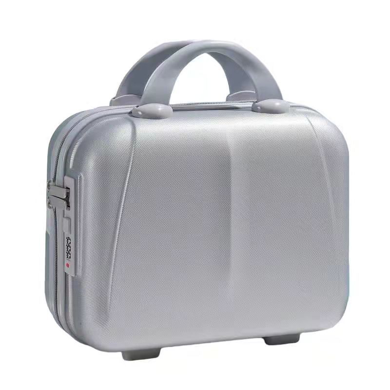 Maleta simple de estilo coreano logotipo imprimible estuche cosmético 14 pulgadas bolsa de viaje de 16 pulgadas caso portátil