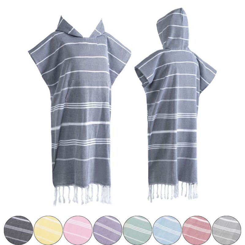 Cross-border Hot Selling Daifa Travel Vacation Change Bathrobe Swimming Spa Surf Cape Turkish Hooded Beach Towel