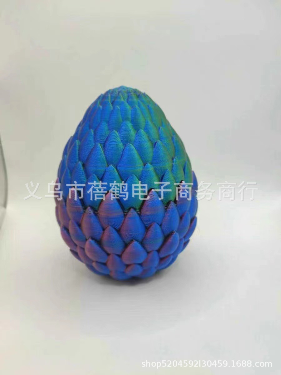 Tanque de peces paisaje decoración 3D impresión conjunta dragón chino decoración creativa conjunto dragón huevo Halloween Navidad