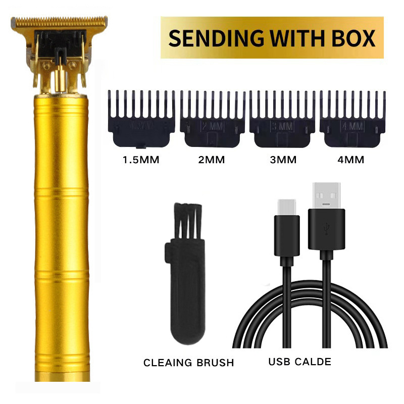 Cortadora de pelo profesional para peluqueros, recortadora universal para desbaste, recorte y afeitado, recargable para adultos.