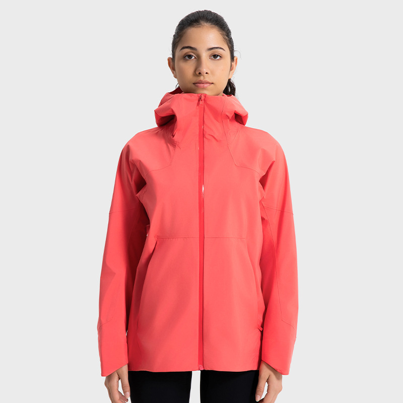 2025 ligero al aire libre nuevo impermeable a prueba de viento anticontaminación ropa de asalto mujeres cardigans con sombrero caminata ropa de montaña de campamento