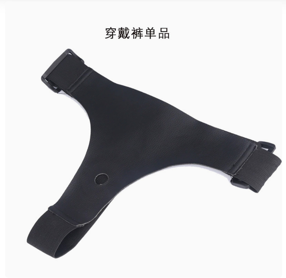 Yunman usa pantalones de cuero, penis de raíz masculino, penis falso para hombres y mujeres, artículos de sexo lesbiano para adultos.