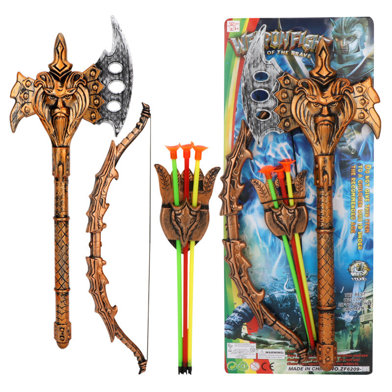 Children's plastic bronze weapon