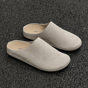 Versatile Birkenstock Shoes Closed-Toe Half Slippers for Men, New Spring and Autumn Lazy Slippers, 15167m Colors-J