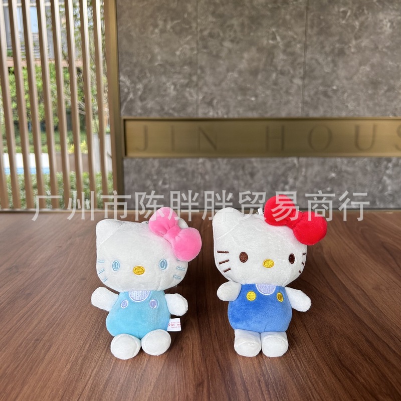 現物かわいいサンリオハワイ高級感白皮kt猫ケイティ猫ぬいぐるみ人形ストラップ人形機|undefined