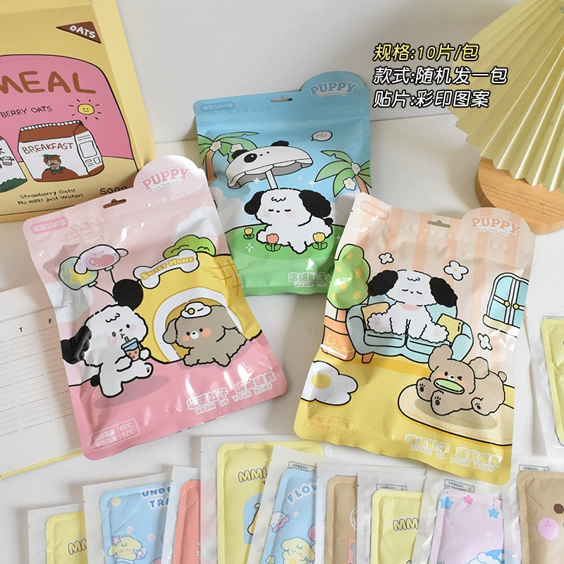 Cute children's cartoon warm stickers, winter keep warm sticker
