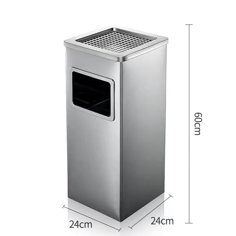 商用ゴミ箱ホテルktvロビー縦型灰皿エレベーター口高級屋外ステンレス円形大サイズ|undefined