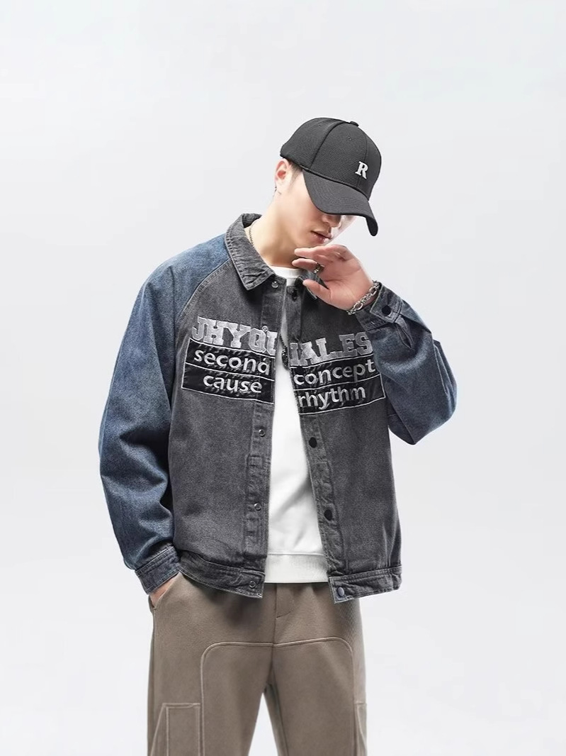 Japanese trend denim jacket for men and women