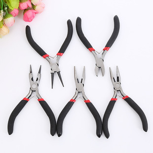 DIY Jewelry Hand Tool Set, Needle-Nose Pliers, Round-Nose Pliers, Scissors, Single-Loop Opener, Accessories and Materials Wholesale